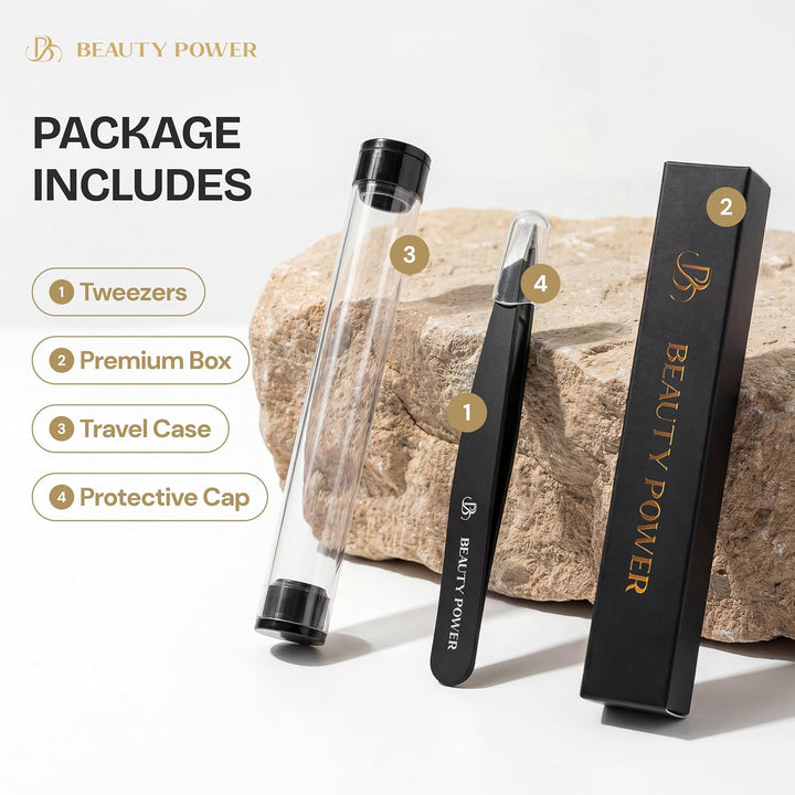 Beauty Power Pinzas Inclinadas Profesionales de Ultra-Precisión par...