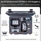 Lykus Titan N210 Hard Case para DJI Neo 2,RC N3/FPV RC,Goggles N3/3,Motion3