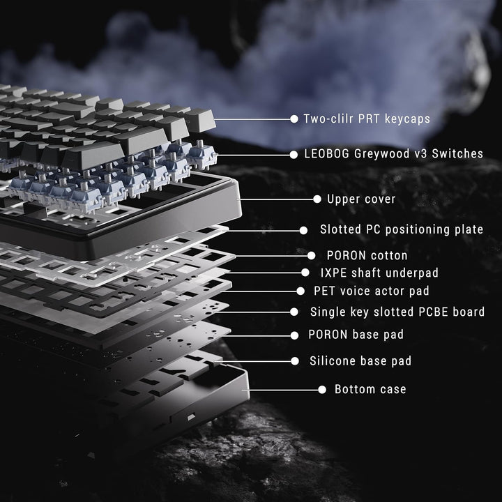 OIXOC x Aula F99 99% Teclado mecánico para juegos \u2013 Bluetooth...