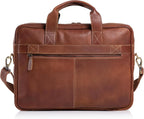 KomalC Maletines de cuero de 16 pulgadas para computadora portátil, bolsas de mensajero para hombres y mujeres, mejor bolso de oficina