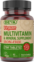 Deva Suplemento multivitamínico y mineral vegano sin hierro, con vi...