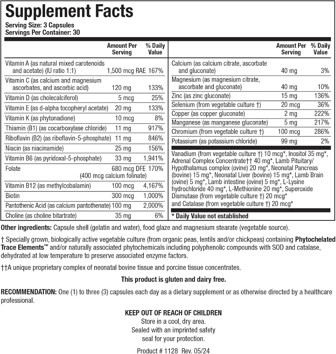 Biotics Research Bio Glycozyme Forte Multivitamínico para soporte g...