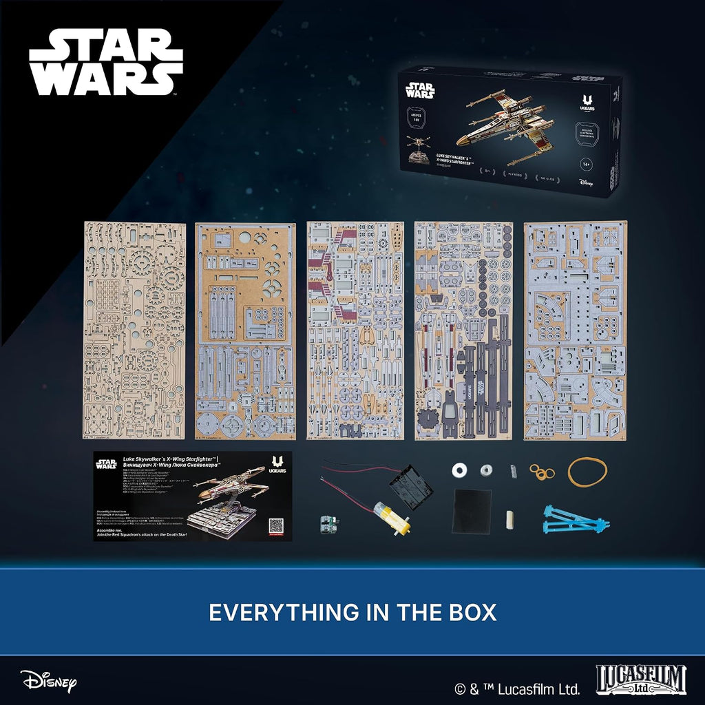 UGEARS Star Wars ™ Luke Skywalker's X-Wing Starfighter™ Rompecabezas 3D de