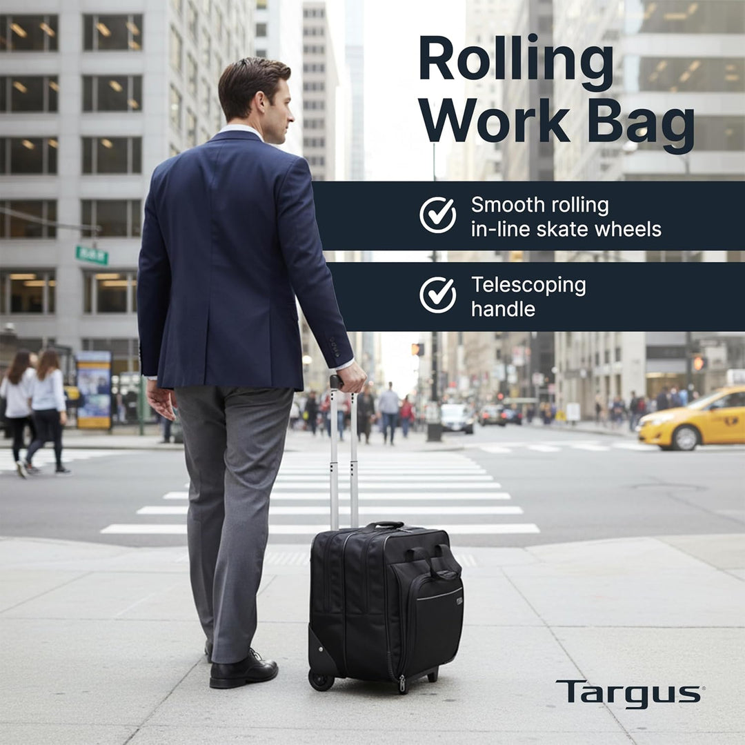 Targus Funda para portátil de viaje con ruedas de 16 pulgadas, colo...