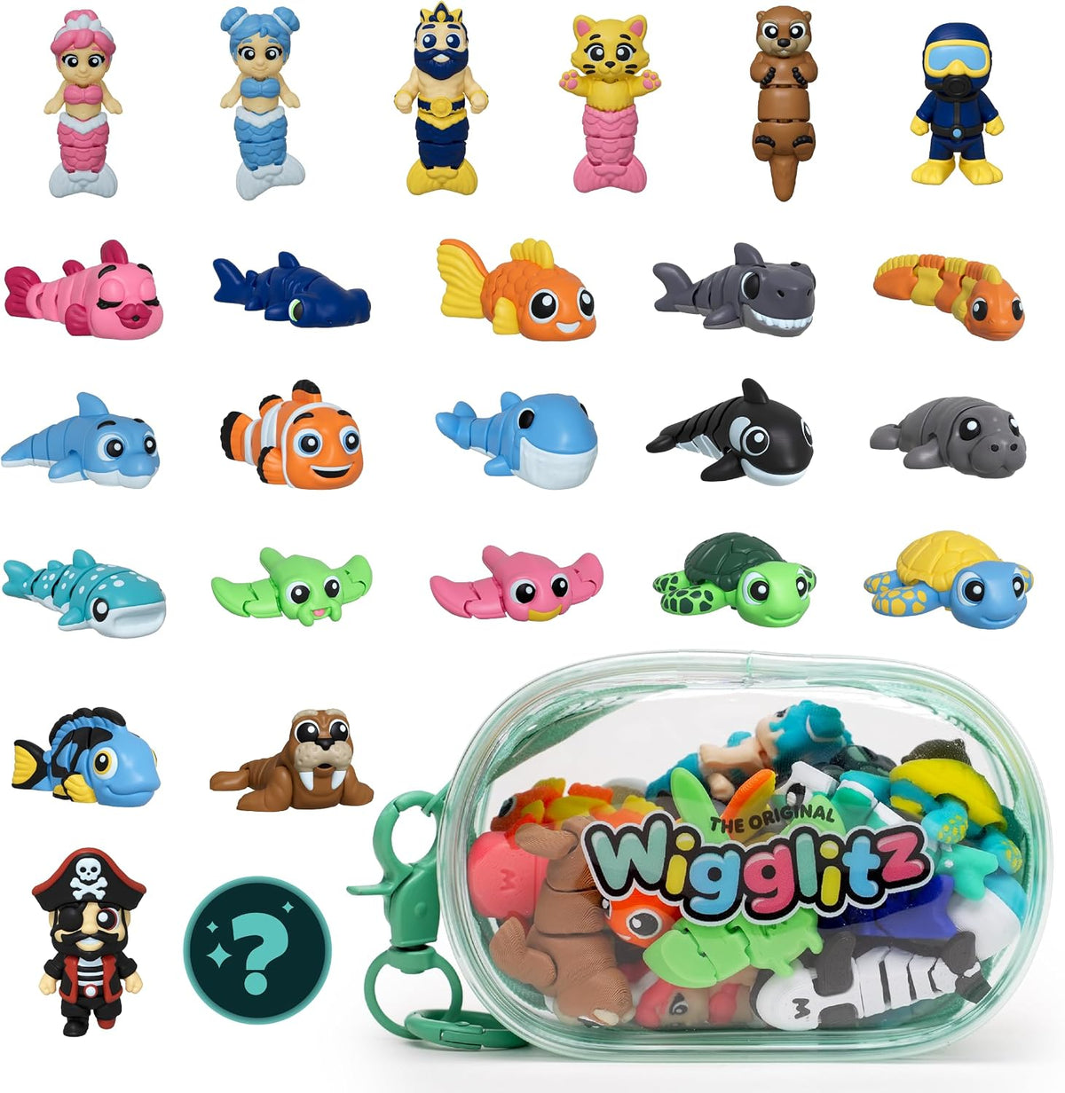 Ocean - Paquete de 25 juguetes coleccionables con bolsa