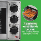 Hamilton Beach Combo de horno tostador y freidora de aire para encimera de
