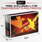 Vitrina acrílica para Team Rocket's Moltres ex Ultra-Premium Collection UPC con tapa magnética de 8 + 0.197 in, acrílico con imanes de 0.197 x 0.118 in, compatible con Moltres UPC (funda