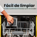 CHEFMAN Horno freidora de aire de doble cesta de 6 cuartos con ventanas de fácil visión, acabado de sincronización, Hi-Fry, apagado automático, 2 cestas independientes antiadherentes de 3 cuartos de