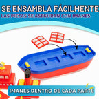 POPULAR PLAYTHINGS Juguete magnético de baño Build-a-Boat