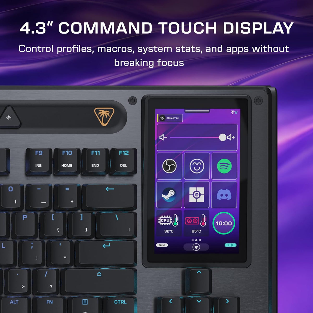 Turtle Beach Command Series KB7 TKL - Teclado para juegos con cable...