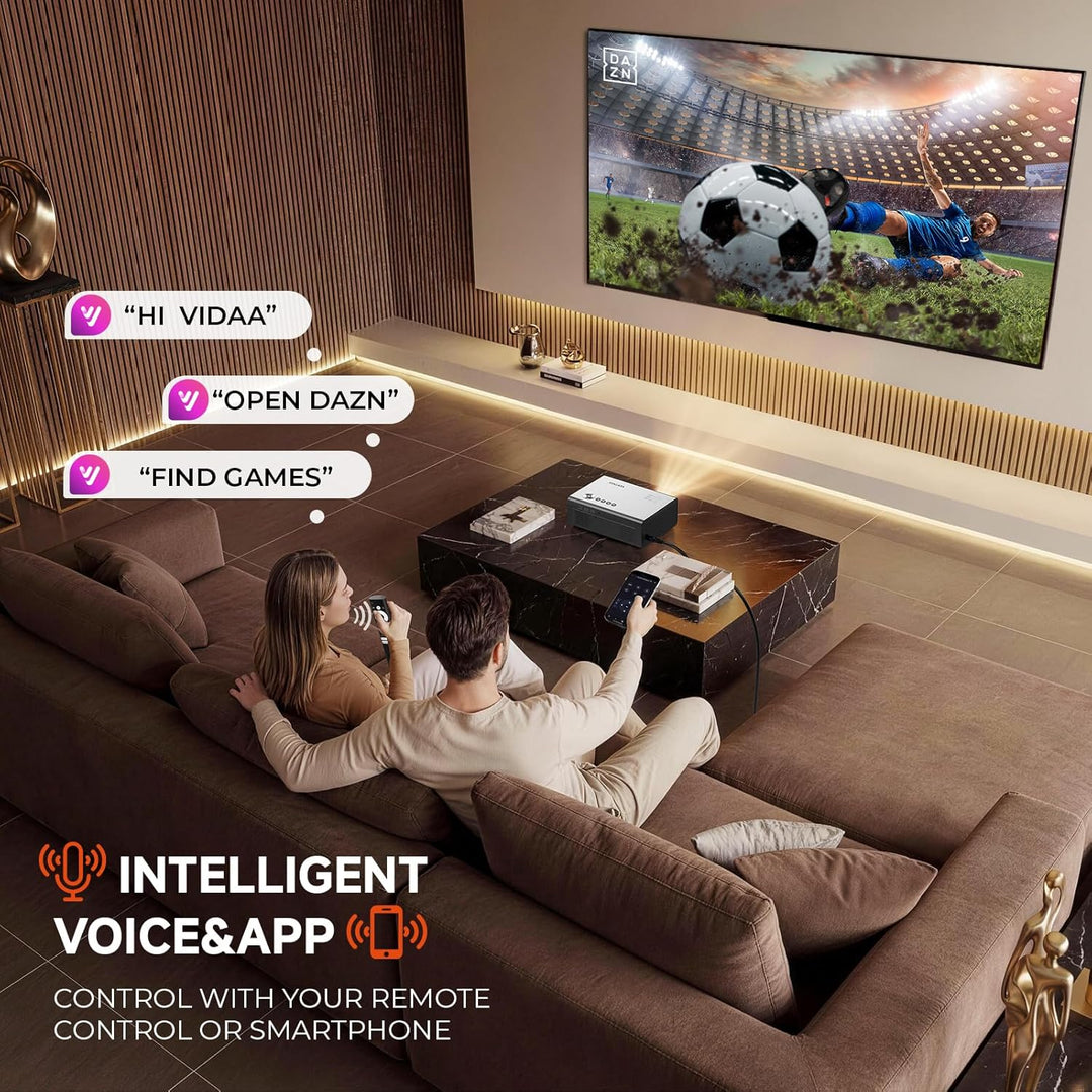 Proyector 4K con WiFi y Bluetooth, Proyector Inteligente VIDAA Más...