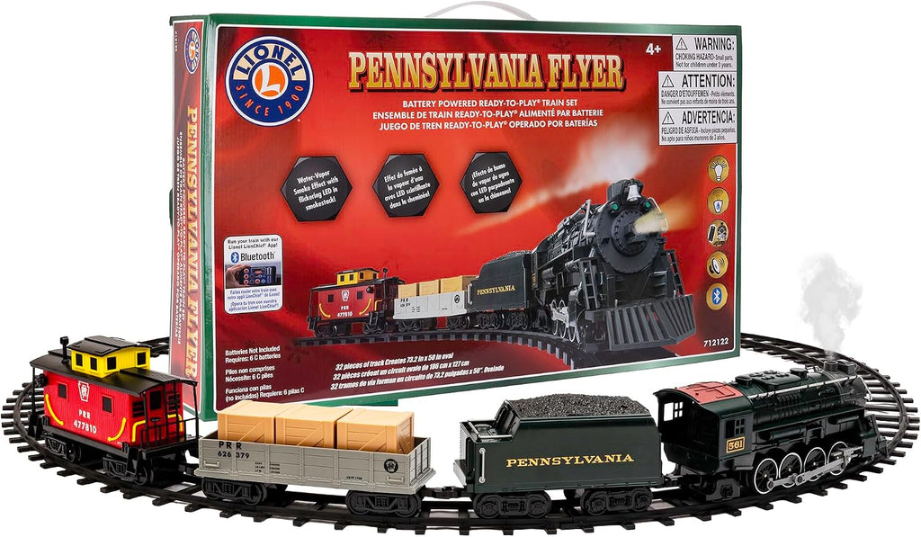 Lionel Pennsylvania Flyer - Juego de tren a batería para niños a partir de 4 años