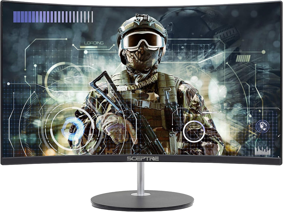 Sceptre - Monitor curvo de 24 pulgadas, 75Hz, LED, para videojuegos...