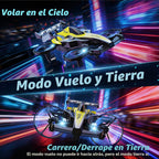 DEERC HT35 Mini dron 2 en 1 para niños | Avión de control remoto, giros de 360°, vuelo circular, despegue/aterrizaje con una tecla, modo sin cabeza, vuelo automático, 3 velocidades, 2 baterías