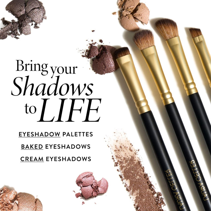 LAURA GELLER NEW YORK Shadow Skills - Juego de 4 brochas para sombr...