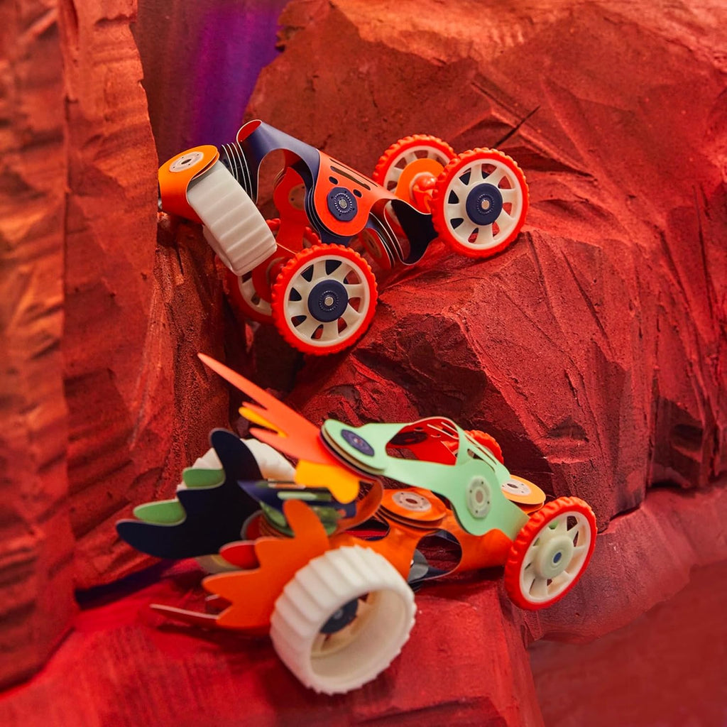 Clixo Mars Rover Pack, Glow STEM Space Magnetic Building Toys (30 Pc, 6+)