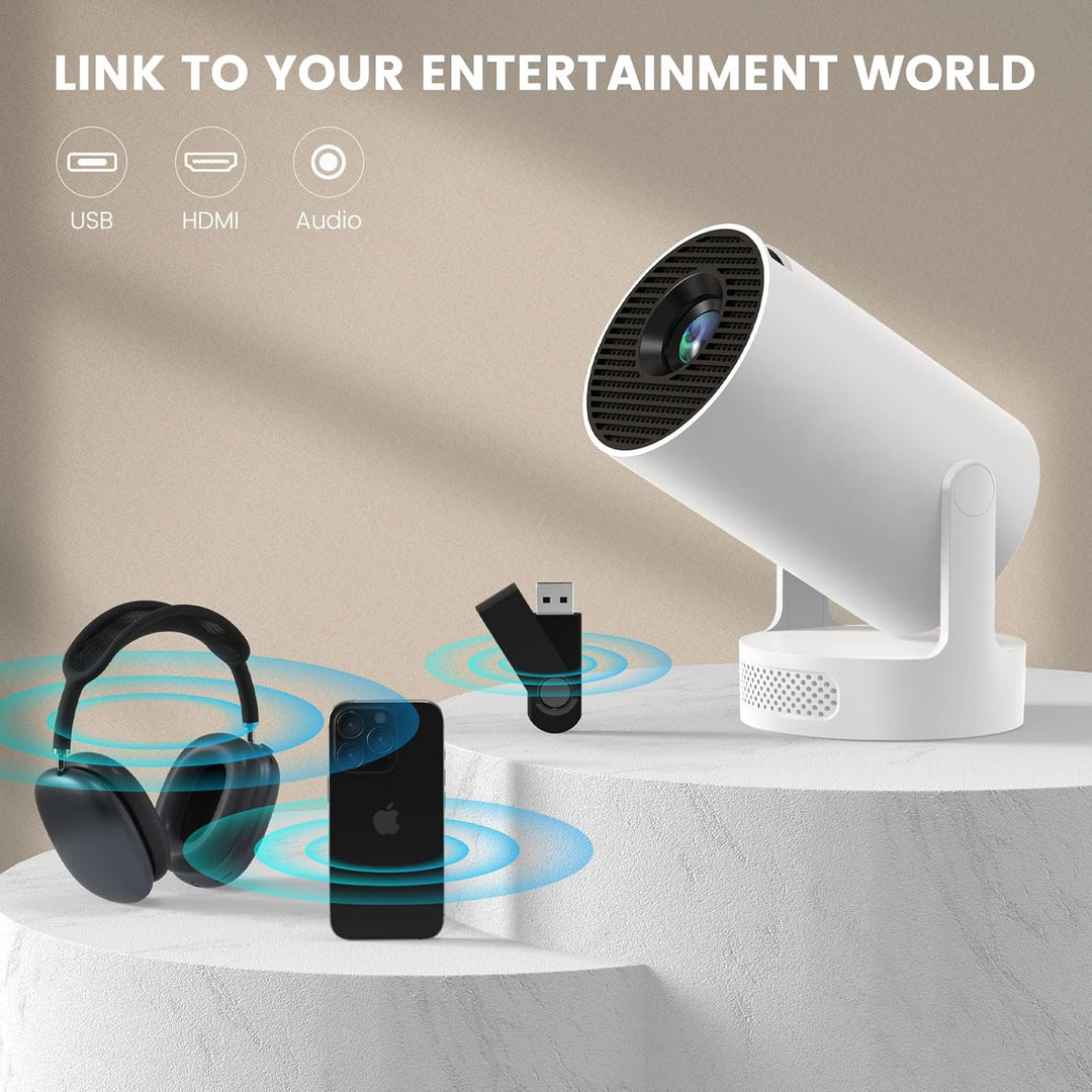 Mini Proyector Portátil con Wifi6 y Bluetooth, Proyector 4K Compati...