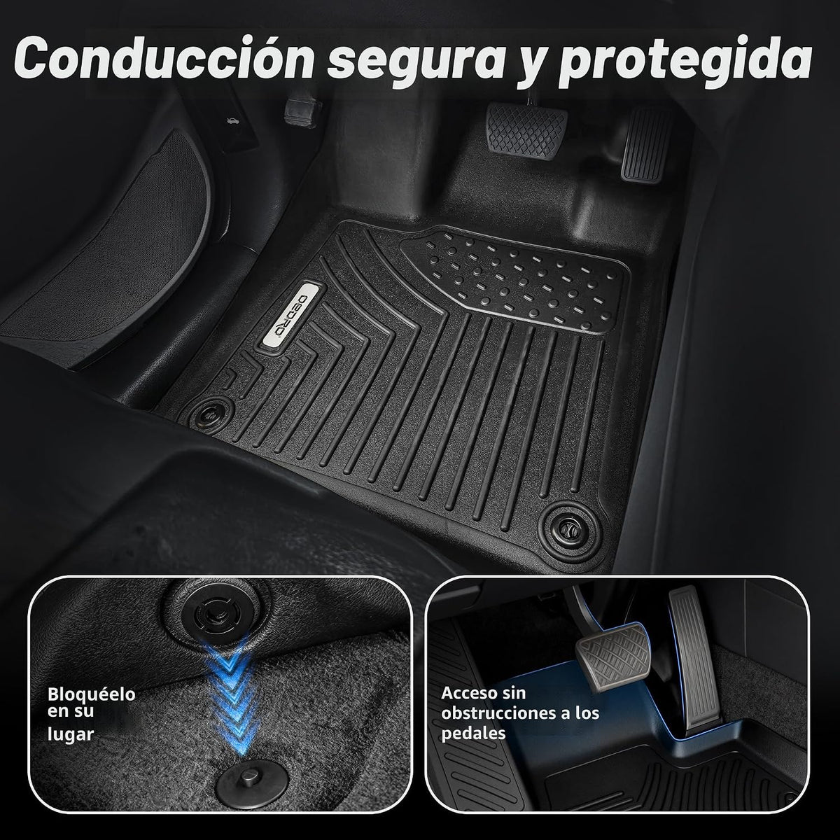 OEDRO Alfombrillas para Ford F-150 Super Cab/Extended Cab 2015-2026
