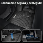 OEDRO Alfombrillas para Chevrolet Silverado GMC Sierra 1500 2019-2026 y 2500HD 3500HD 2019-2026 2500HD 3500HD 2019-2026, forro de piso de protección para todo tipo de clima