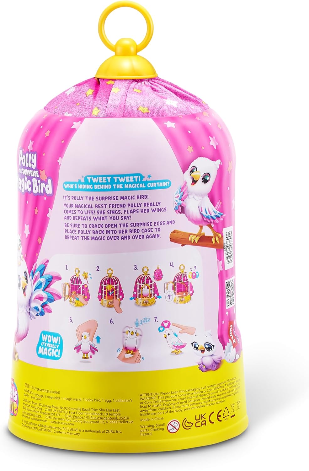 Pets Alive Polly el pájaro mágico de ZURU juguete robótico