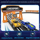 Conjuntos de Pista de Carreras de Coches Ranuras para Niños, Pista...