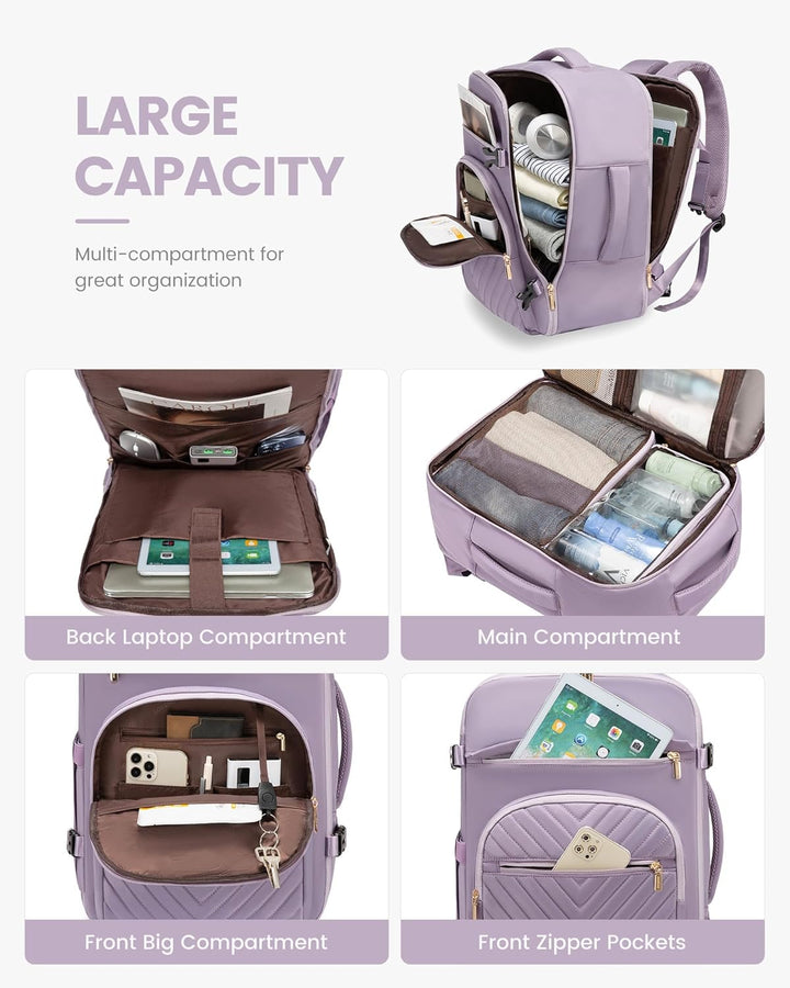 LOVEVOOK Mochila de viaje grande para mujer, mochila de transporte...