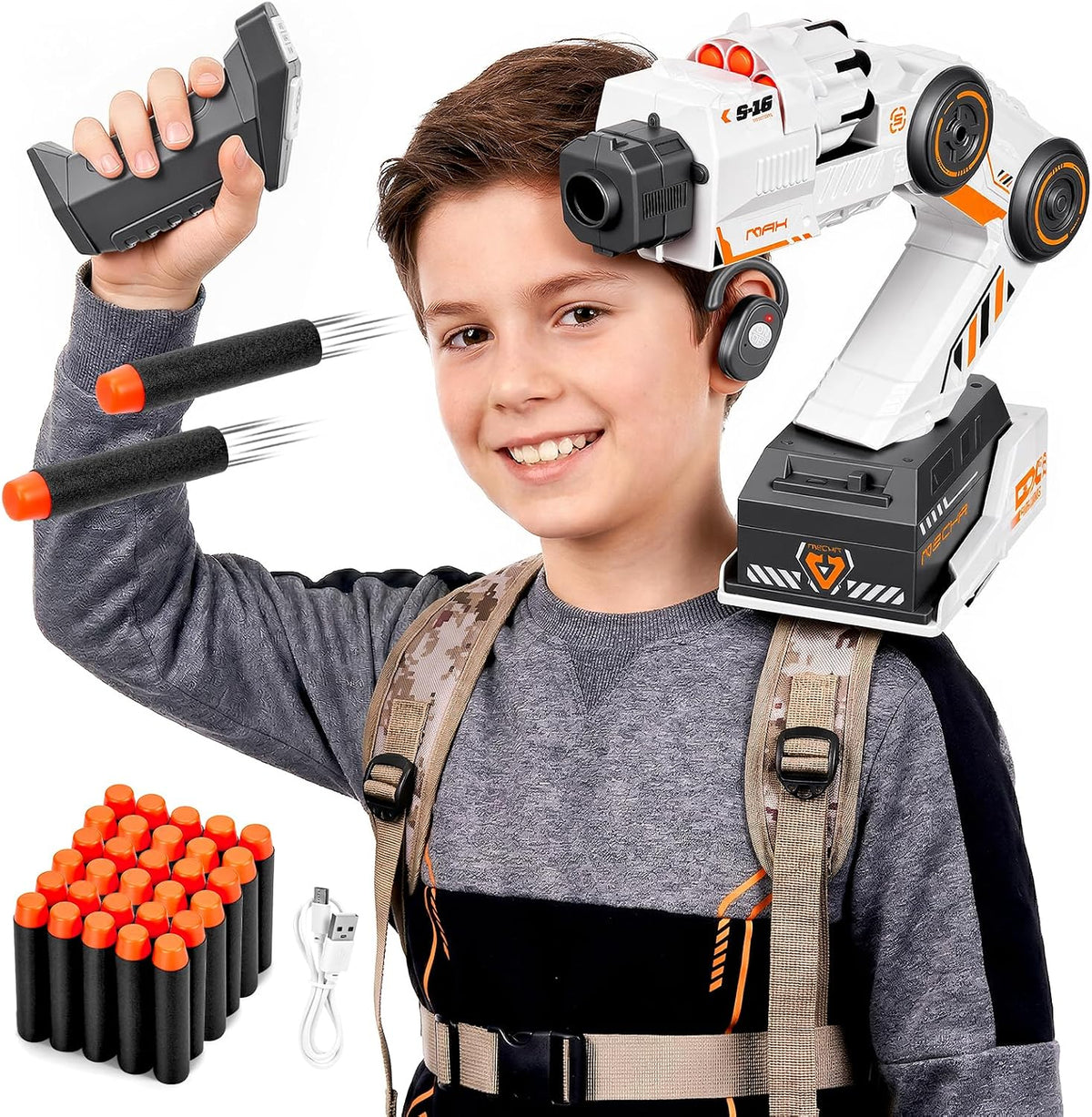 Pistola mecánica de seguimiento inteligente, control remoto, 30