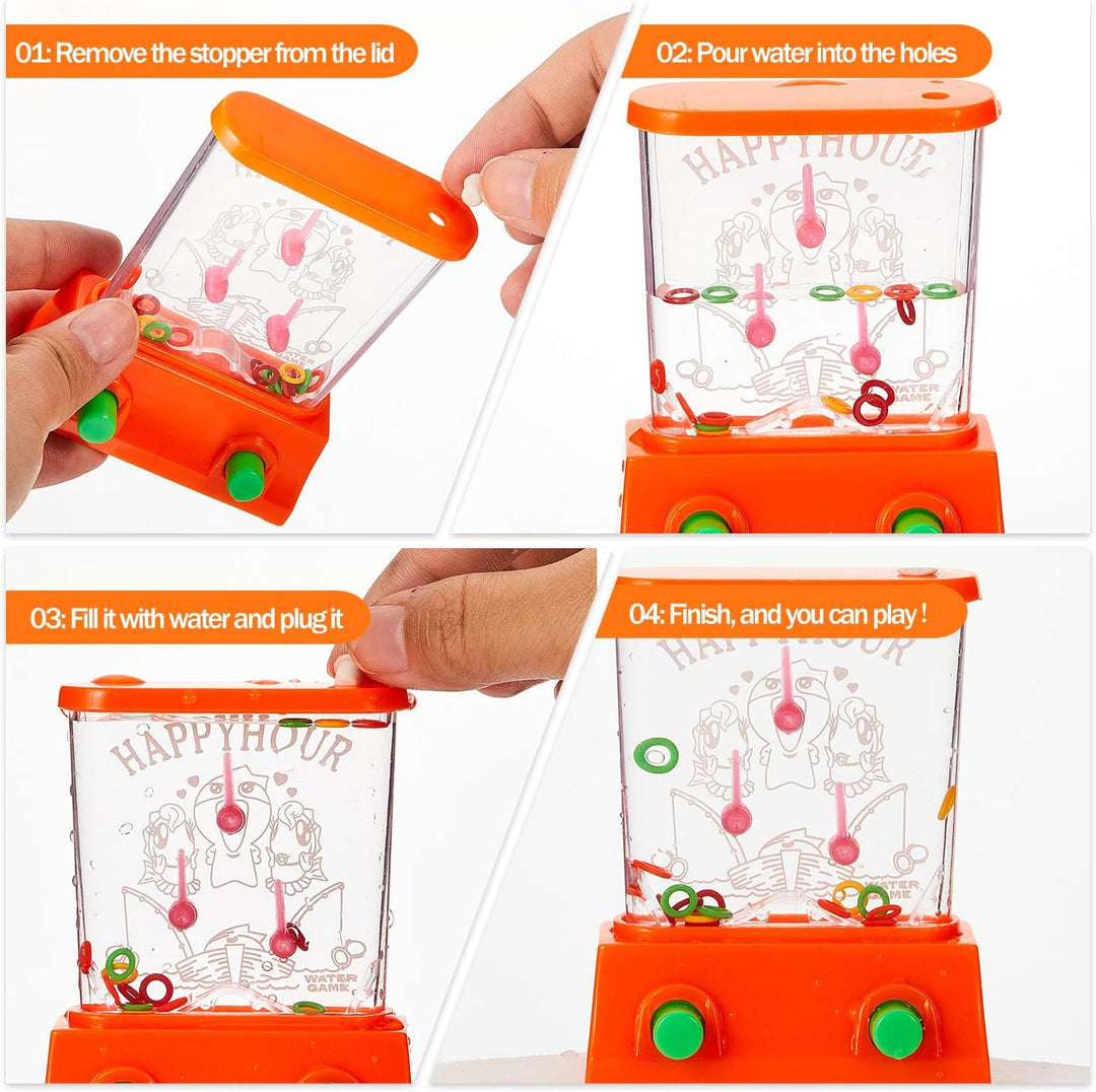 Zhanmai Juego de 16 anillos de agua de mano, juego de anillos de ag...