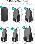 BAGSMART Cubos de compresión para artículos esenciales de viaje