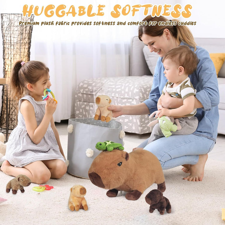 Peluche de Capibara 5 en 1, 14.2 Pulgadas Animal de Peluche Capibar...