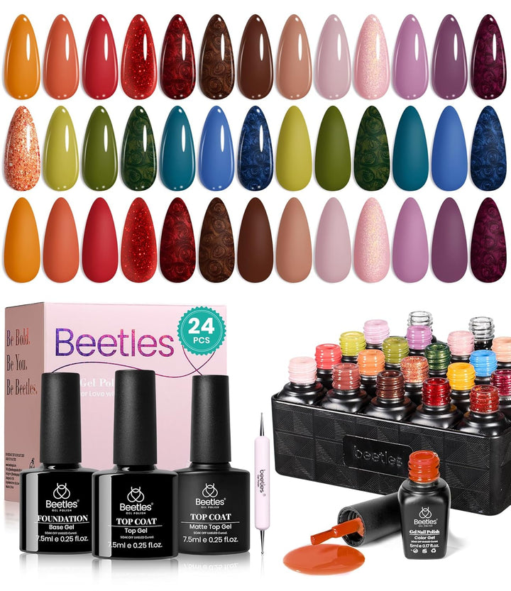 beetles Gel Polish Juego de esmaltes de uñas de gel Toy Eden, 20 co...