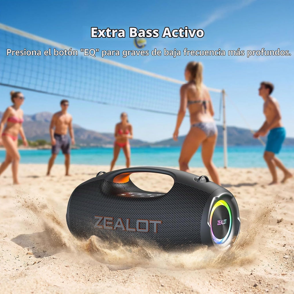 ZEALOT Altavoz Bluetooth, 90W pico al aire libre altavoces portátiles
