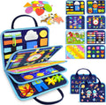 Juguetes Montessori de tablero ocupado para niños pequeños, regalos de cumpleaños, libro ocupado, juguetes sensoriales para niños pequeños, actividades educativas de viaje para niños pequeños