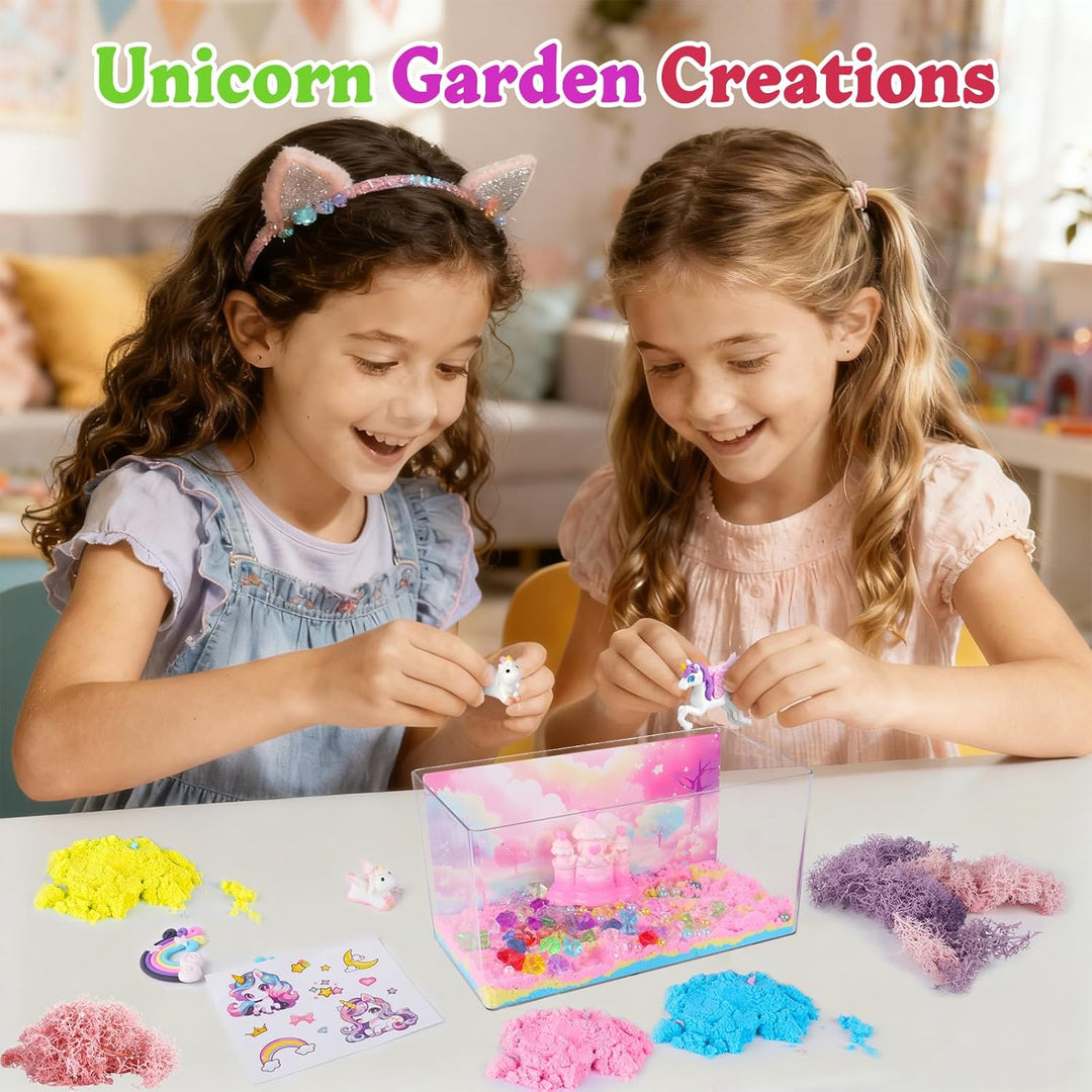 Kit de terrario de unicornio iluminado para niños - Luz