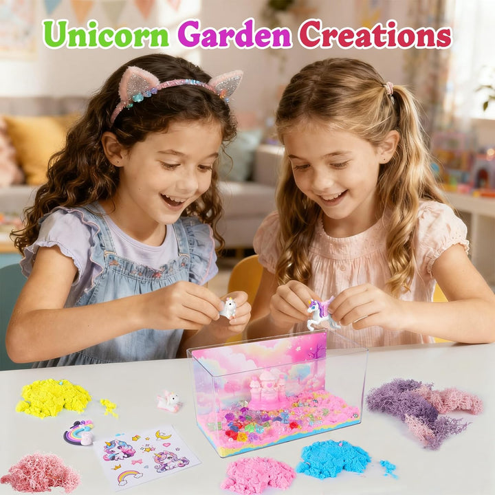Kit de terrario de unicornio iluminado para niños - Luz
