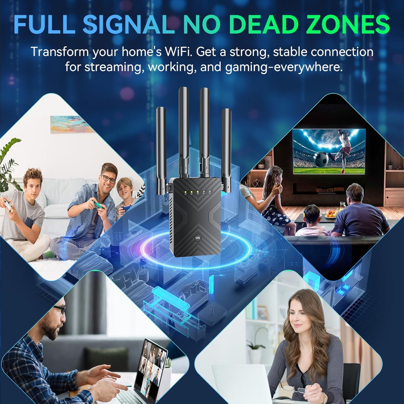 2026 WiFi Extender Signal Booster for Home, 8X Faster Long Range In...
