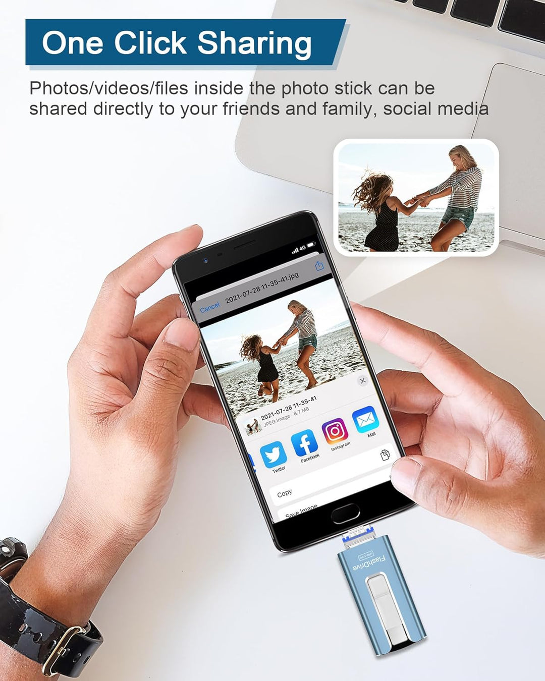 Unidad Flash USB de 512GB, Photo Stick Memoria de Almacenamiento de...