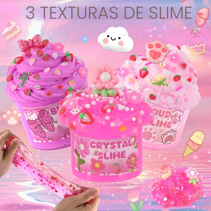 6 Pack de Slimes, Slime Rosa para Niños, Kit de Slime en Nube para...