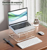FUCDTEFC Soporte acrílico para computadora portátil para escritorio...