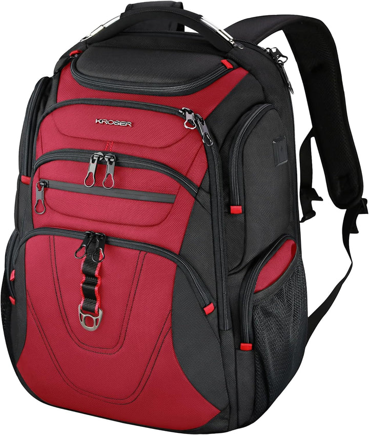 KROSER Friendly Mochila de viaje para laptop de 17.3 pulgadas, XXXL...