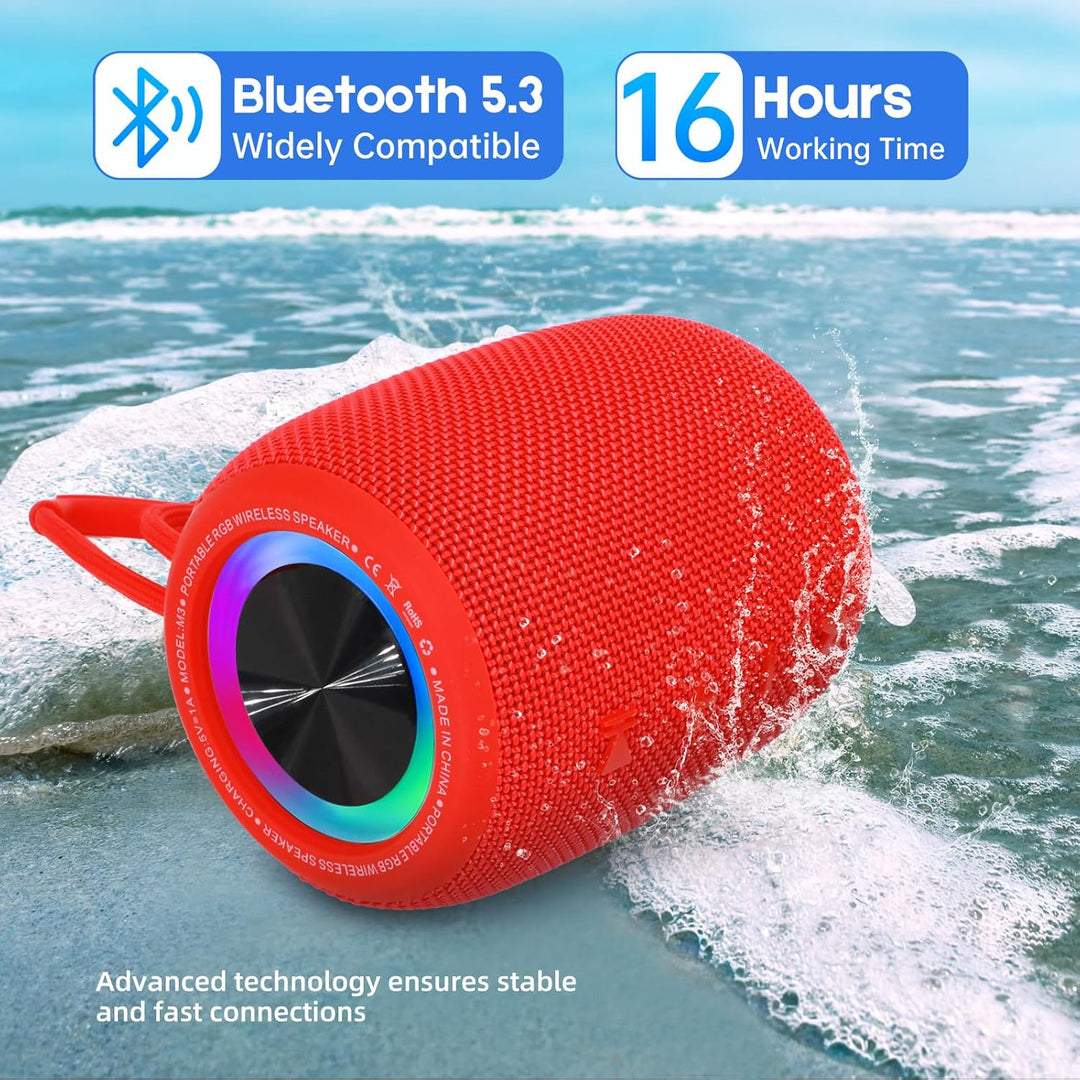 Parlante Bluetooth portátil, altavoz inalámbrico BT5.3 de 20W con d...