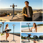 Content Creator Essentials Kit de vlogging para iPhone, trípode y micrófono