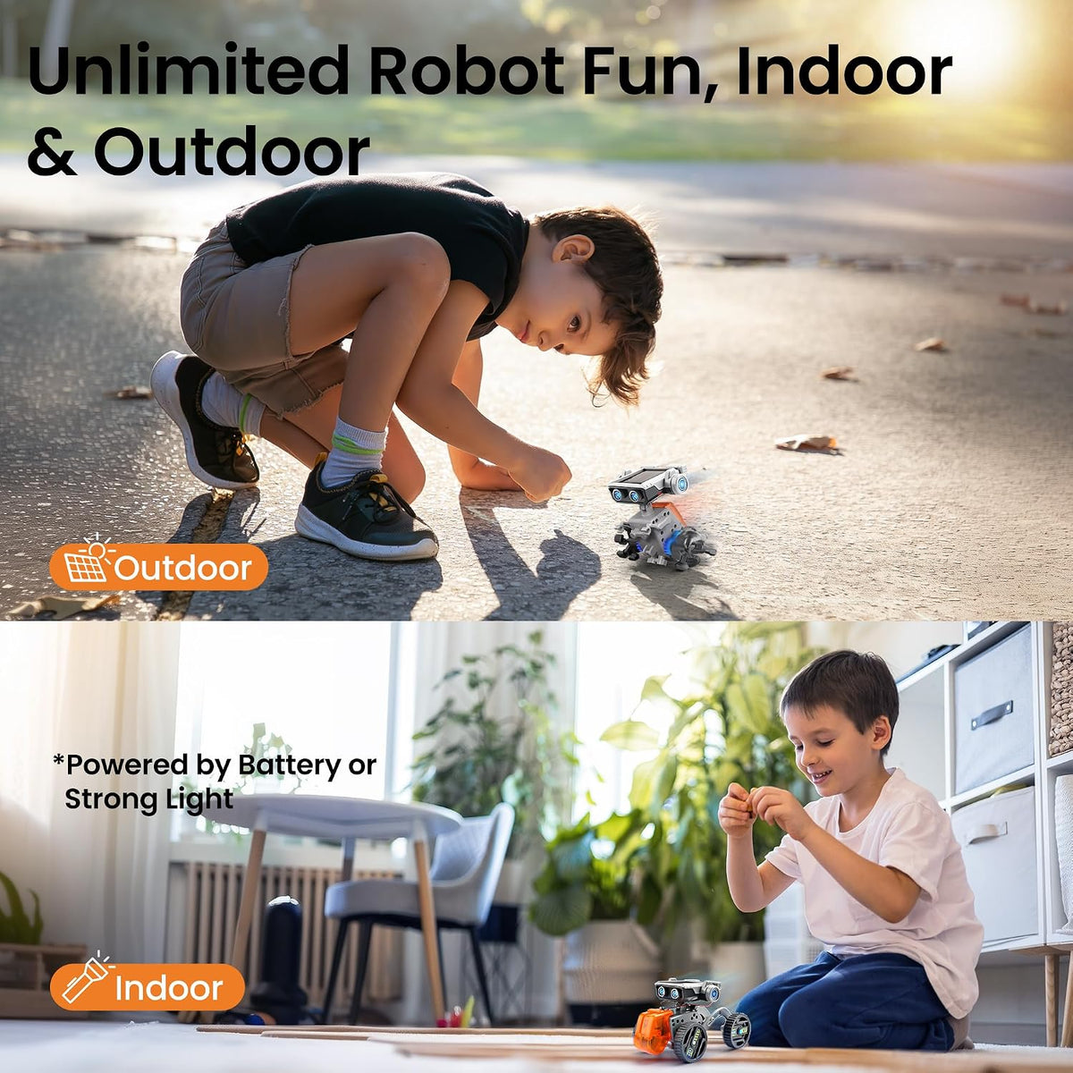 Kit de construcción de robot solar, regalo STEM para niños de 8 a 13 años, juguete educativo de construcción de ciencia 15 en 1, juego robótico solar o alimentado por batería para cumpleaños de niños con 212 piezas