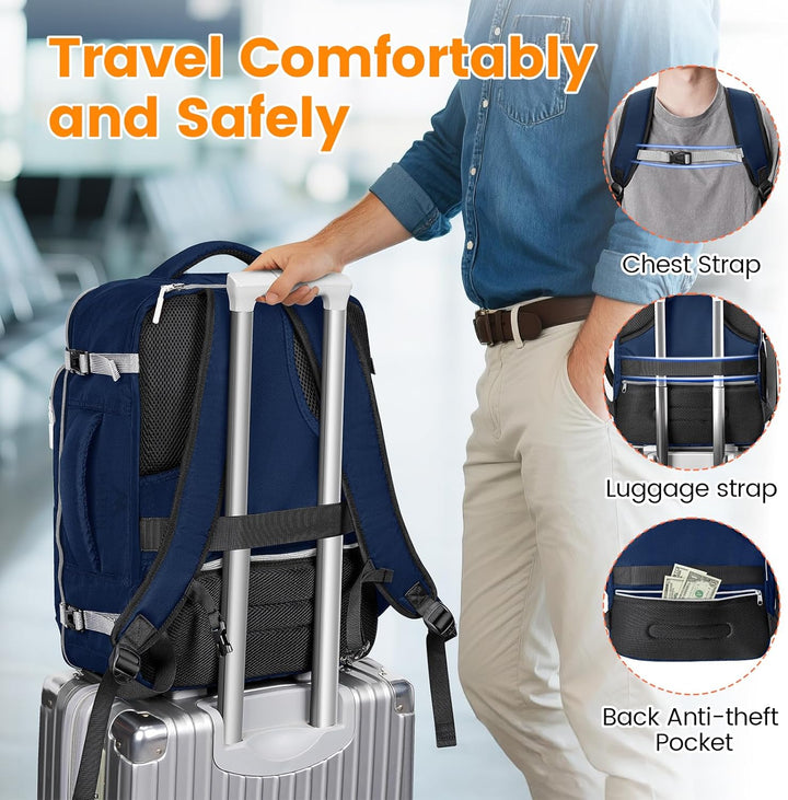 MATEIN Mochila para artículos personales con organizador técnico, A...