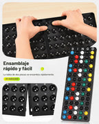 Juego de bingo de lujo grande de 12 pulgadas con jaula, tablero, bolas, 30