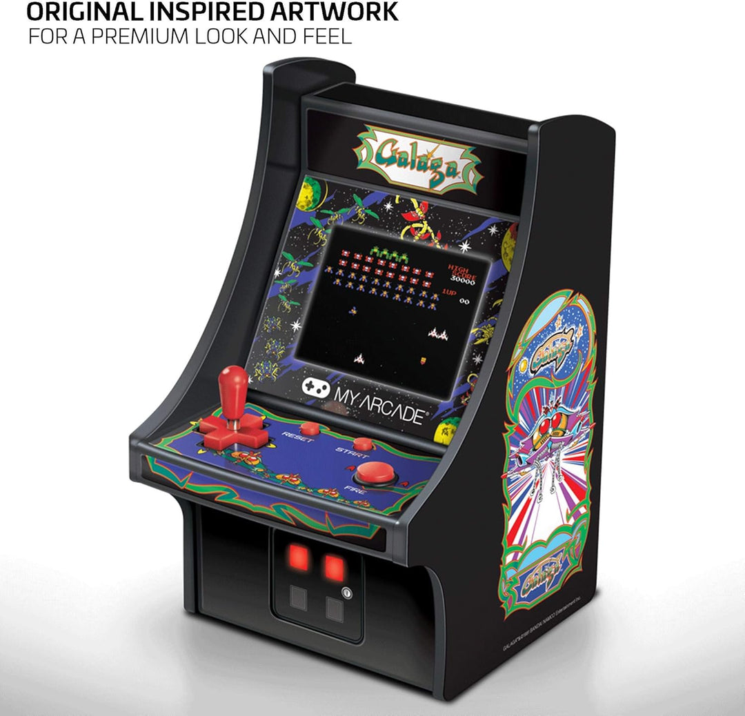 My Arcade Micro Player Mini Arcade Machine: Galaga Video Game, Full...