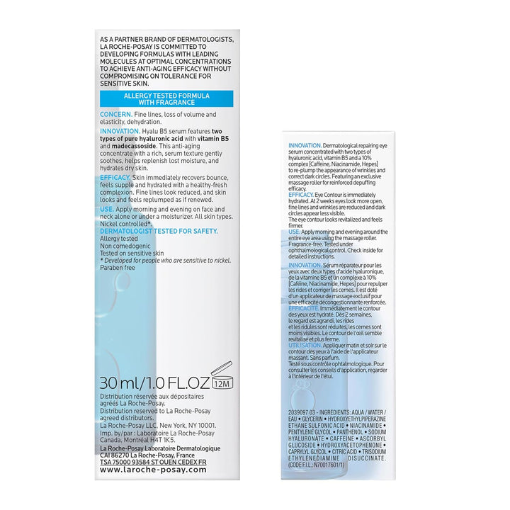 La Roche-Posay Hyalu B5 Suero de ácido hialurónico puro para la car...