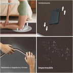Esterilla de yoga extra ancha 76"x40"x10mm TPE antideslizante
