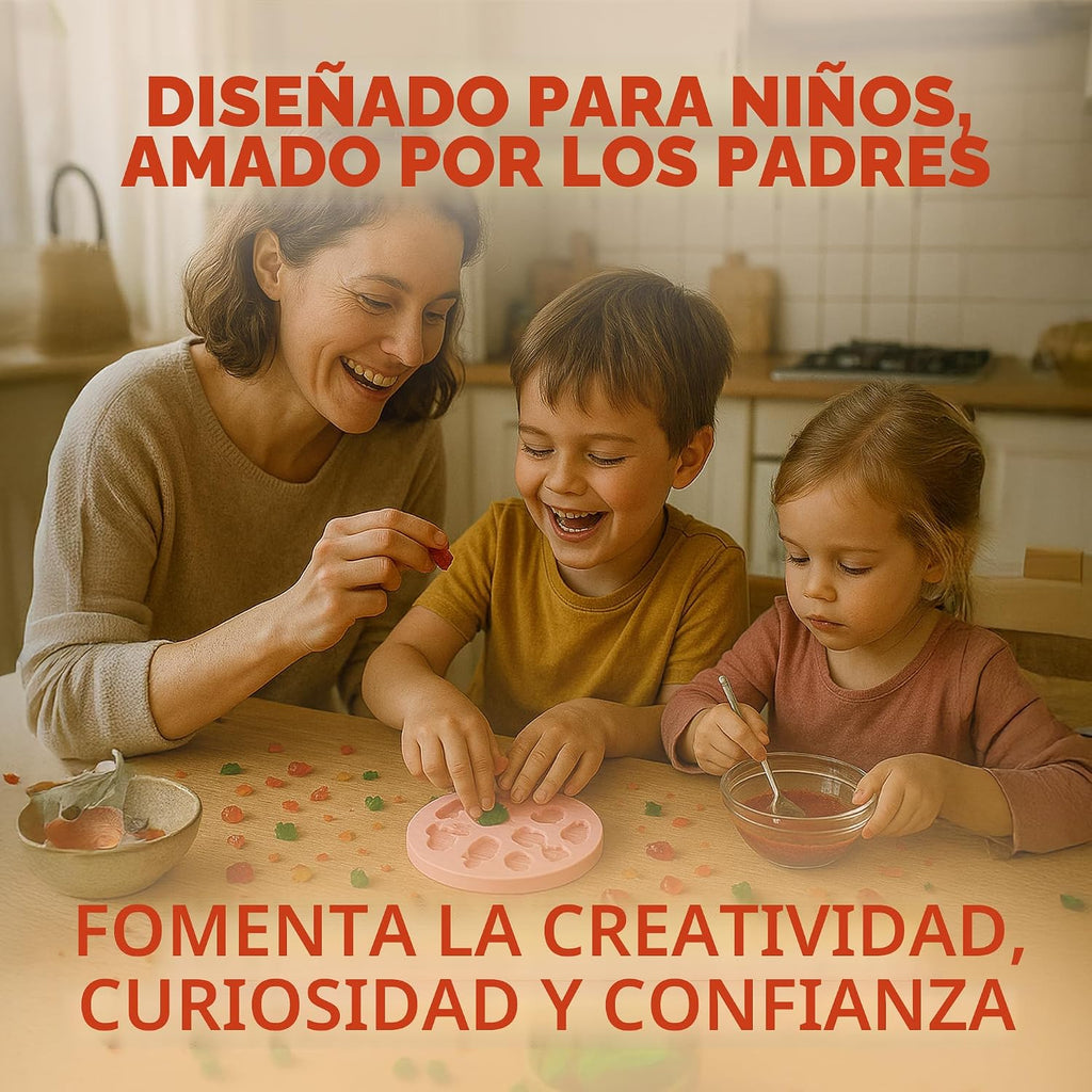 Playz Kit de fabricación de dulces comestibles para niños – Kits de ciencia para niños de 8 a 12 años – Kit de química de ciencia de los alimentos con más de 40 experimentos y más de 21 herramientas para hacer tus propios chocolates y dulces para niños y