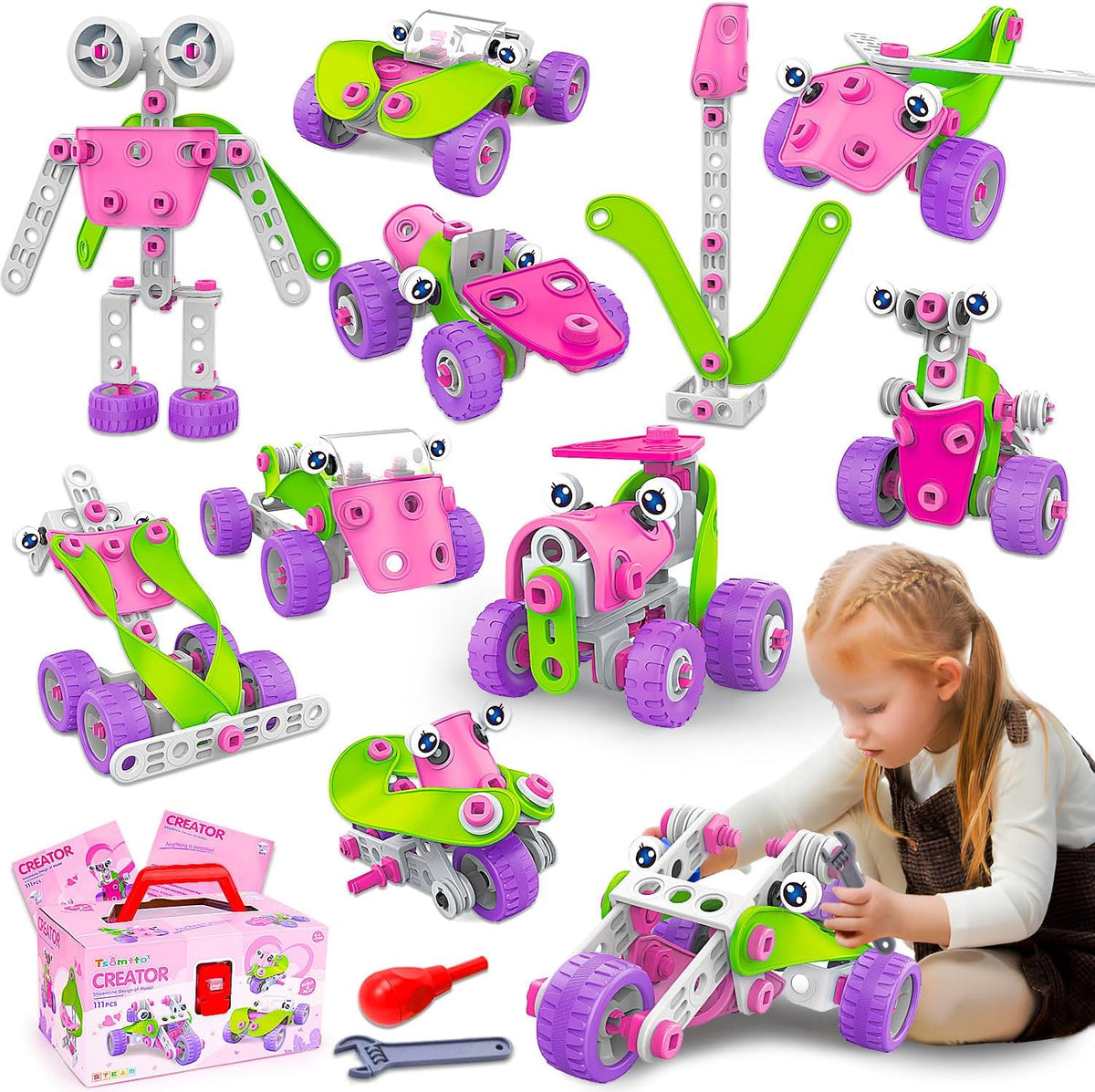 Juguetes educativos STEM para niñas de 4, 5, 6, 7, 8+ años, regalos de cumpleaños de Navidad